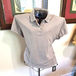 Tommy Hilfiger Light Greyish Brown Polo Shirt